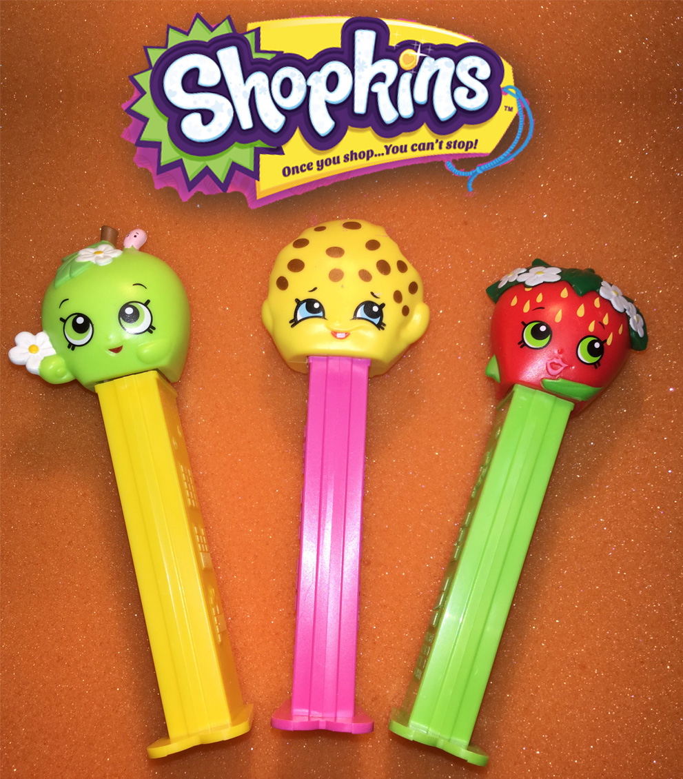 New  Pez-Shopkins*Set of 3* 2018 Release* Mint LOOSE*LOW PRICE! 